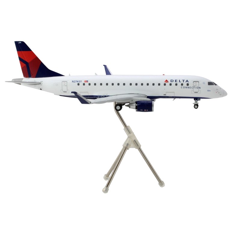 Embraer ERJ-175 Commercial Aircraft White with Blue and Red
