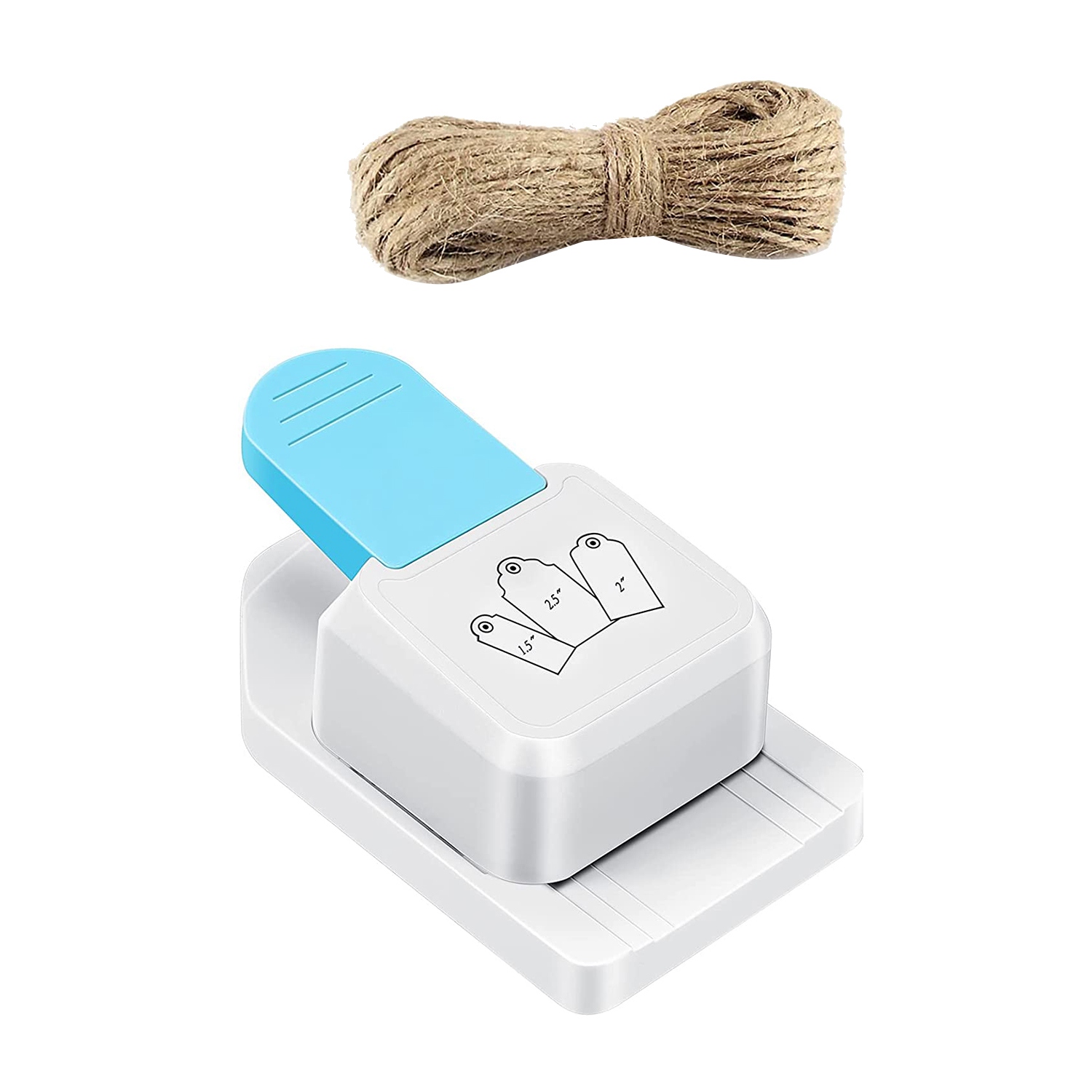 3 in 1 Craft Tag Punch Gift Tag Paper Punch Hole Punch for Tags 1.5/2/