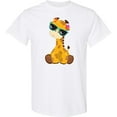 thumbnail image 3 of Inktastic Cute Giraffe, Giraffe with Sunglasses, Cute Animal T-Shirt, 3 of 5