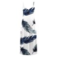 thumbnail image 4 of LSLJS Mode Femmes Été Décontracté Robe Longue Sans Manches Col en V, Robe d'Été Plage, 4 of 5