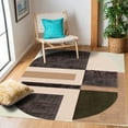 thumbnail image 7 of Teppich Homes Handmade Geometric Pattern Wool Rug 5x7 - Cozy Tufted Area Carpet for Living Room And Bedroom, 7 of 7