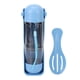 thumbnail image 1 of Botella de agua para perros, botella de agua portátil multifunción de alta capacidad para mascotas con cordón para viajes al aire libre, 300ml, 1 of 13