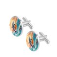 thumbnail image 2 of Dolphin Elegant Mens Cufflink Set for Formal Attire - Stainless Steel Shirt Cufflinks for Wedding and Business Events, 2 of 6