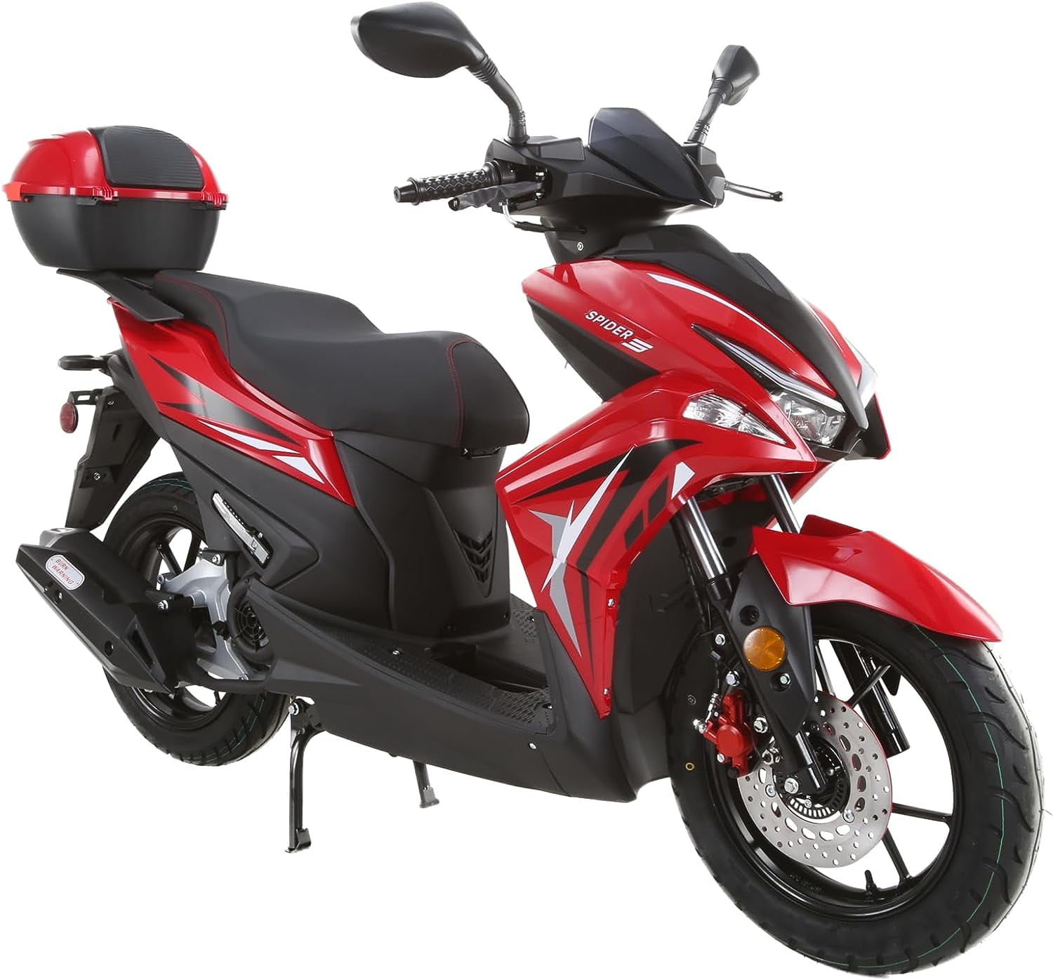 Vitacci New Spider 200 EFI Gas 200 cc Moped/Scooter for Adults - Black
