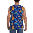 thumbnail image 4 of Lsque Colorful Yin Yang Print Men's Cotton Blend Sleeveless Muscle Shirts (S-3XL)- Moisture Wicking, Odor Protection, UPF 30+,Medium, 4 of 8