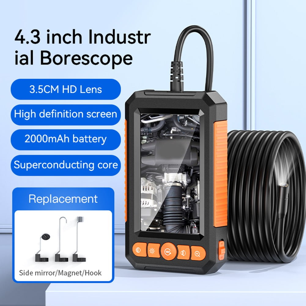 4.3 inch HD 1080P Single Dual Lens Borescope IP67 Sewer Camera with LED