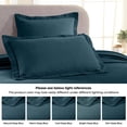 thumbnail image 3 of Superior Fleur De Lis Cotton Decorative Bedspread and Sham Set, Twin, Deep Sea, 3 of 10