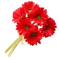 thumbnail image 4 of Paquete de crisantemo artificial Flor de simulación PU Decoración floral Paquete de flores falsas Decoración para el hogar, Rojo oscuro Inevent HA7497-10B, 4 of 7