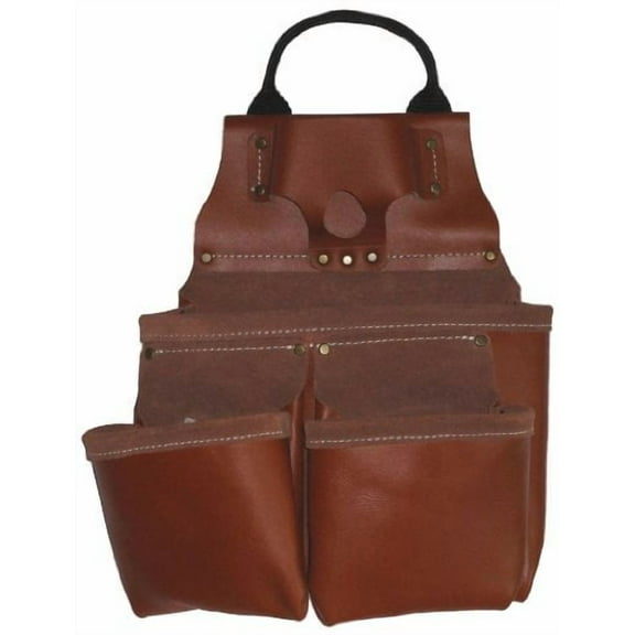 Style N Craft Framer's Nail and Tool Pouch in Full Grain Leather with Multiple Pockets