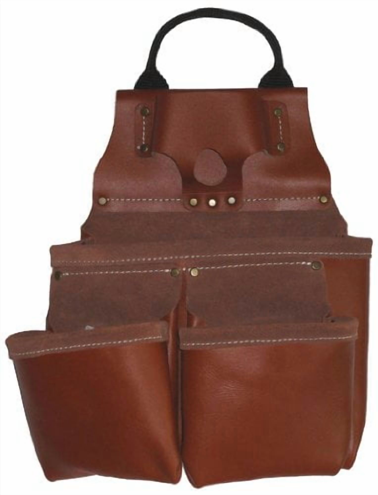 Style N Craft Framer's Nail and Tool Pouch in Full Grain Leather with Multiple Pockets