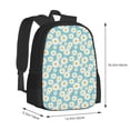 thumbnail image 2 of Balery Daisy Floral A Backpack for Men and Women - Durable 600D Oxford Cloth -Large Capacity, Water-Resistant School, Travel, and Hiking Bag, 2 of 9