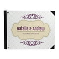 thumbnail image 1 of Darling Souvenir White Geometric Wedding Guest Book Hardbound Guest Sign-In Book Guest Registry Guestbook-9 x 12 Inches, 1 of 5