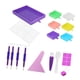 thumbnail image 5 of Bandejas para pintura de diamantes, placa de perforación de diamantes de imitación, placa de abalorios, taladro multiusos Multicolor, 5 of 7