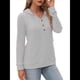 thumbnail image 3 of Suéteres de Mujer, Sudaderas con Capucha de Larga de Otoño, Sudaderas para Mujer, Ropa Informal Holgada de Moda Gris XL, 3 of 6