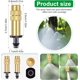 thumbnail image 2 of 50PCS Boquilla atomizadora de cobre ajustable Rociador de riego por goteo 4/7 mm Microaspersor atomizador Equipo de riego de enfriamiento de jardín para vegetales de césped, 2 of 5