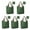 Green Christmas Tree, variant on 5 Pack Foldable Shopping Bag,Light Blue Christmas House and Tree Pattern Reusable Grocery Bags with Pockets,Large Reusable Tote Bags with Handles Waterproof & Lightweight