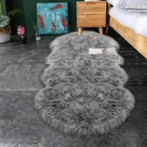 Noahas Modern Solid Print Area Rug, Gary, 2.6'x5.2'