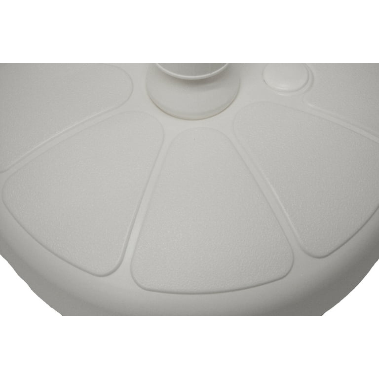 Good Ideas Outdoor Umbrella Stand Patio Base for 1 & 1.5 Inch Poles, White