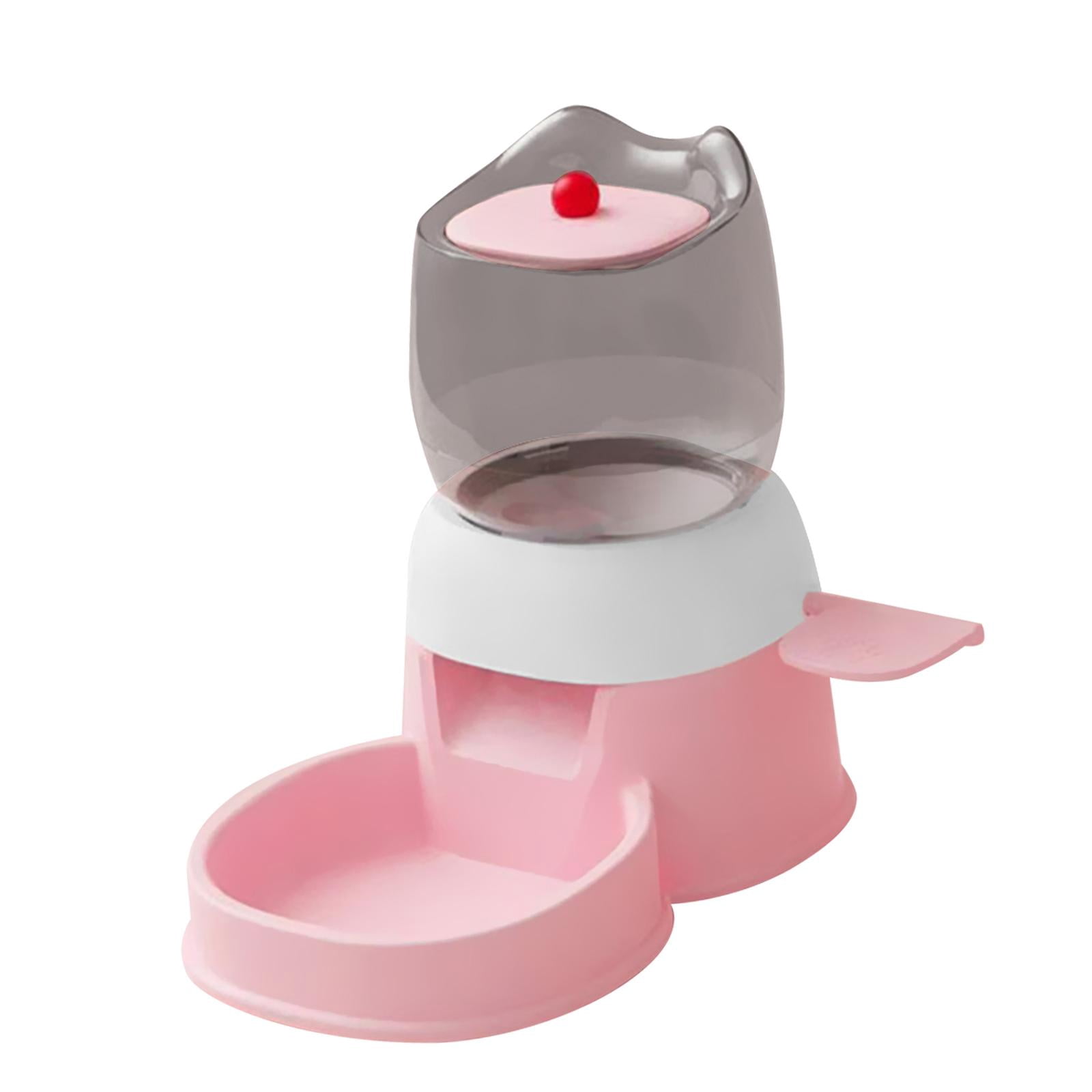 Bvdfgk Automatic Pet Feeder 2L Dispenser Cat Food Water Dispenser for Dog Puppy Cat pink