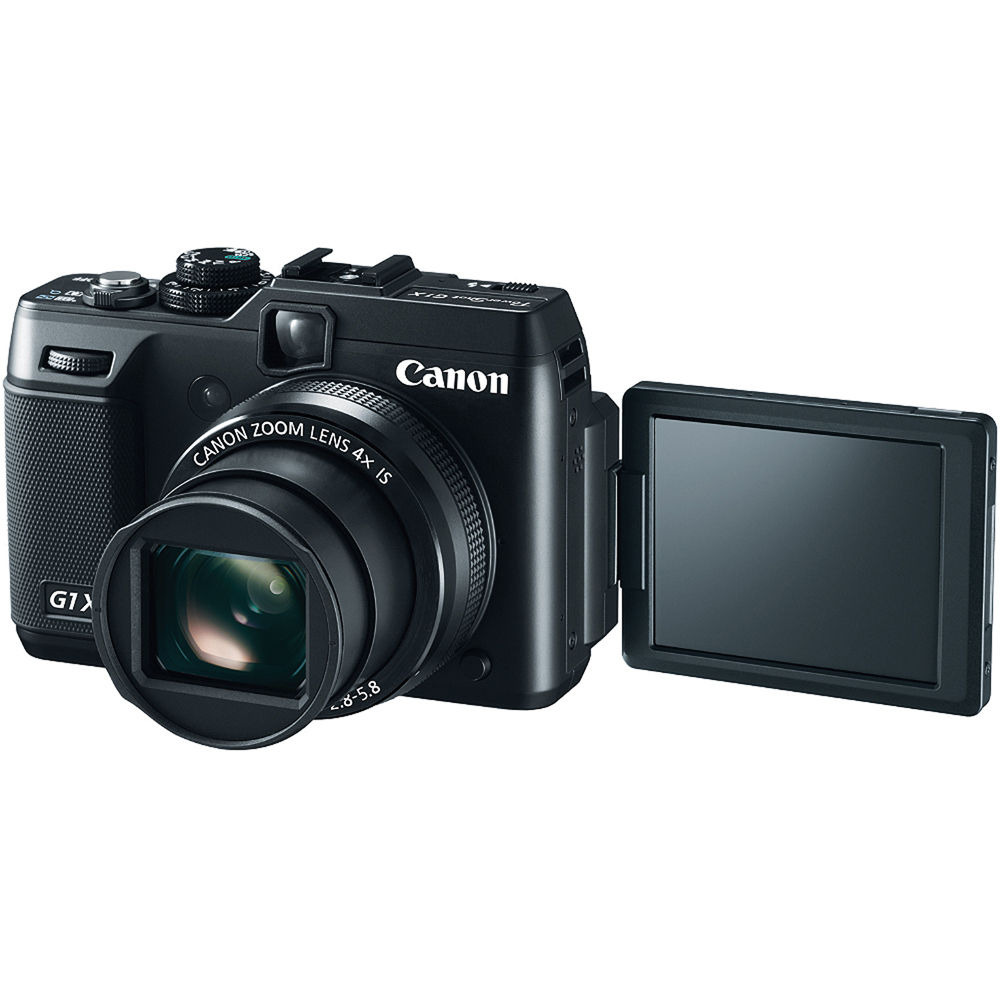Canon PowerShot G1 X Digital Camera (5249B001) + 32GB Card + 2 x NB10L Battery + NB10L Charger + Card Reader + LED Light + Corel Photo Software + Case + Flex Tripod + HDMI Cable + Hand Strap + More - image 2 of 7