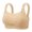 Beige, variant on Koadzawe Women's Seamless Sports Bra, Wireless Pullover Crop Tank Bralette with Wide Straps, Stretch Support for Yoga, Workout, Training, Sleep, Lounge and Daily Wear Black L
