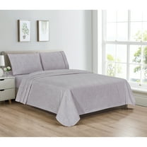 Bibb Home Egyptian Luxury 1800 Count Printed 4 Piece Sheet Set