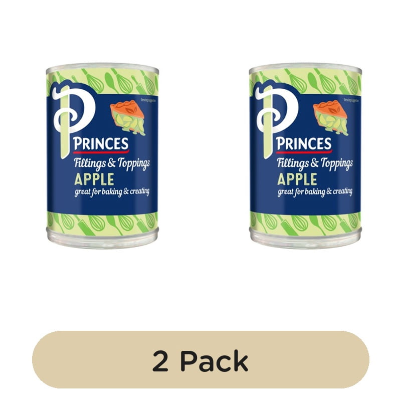 Princes Apple Fruit Filling 410g, British Import (Pack of 2)