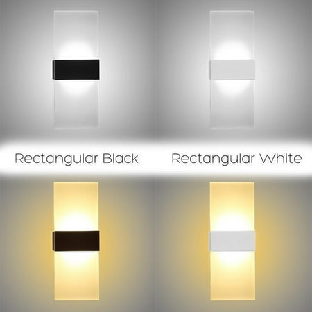 

BetterZ Modern LED Wall Lighting Up Down Cube Indoor Outdoor Bedroom Sconce Lamp Fixture