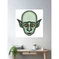 thumbnail image 2 of Green Alien Goblin Poster Wall Art, Modern Wall Decor, 30x30 UNFRAMED, 2 of 3