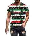 thumbnail image 3 of Tops para hombre, blusas y camisas de manga corta con cuello redondo para hombre, jersey informal con cuello redondo estampado para hombre, pantalones cortos deportivos para fitness, blusa de poliéste, 3 of 5