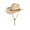 Beige, variant on Luxtrada Cowboy Hat for Adult Men Women Cowgirl Hat with Adjustable Leather Hat Band Western Cattleman Cow Boy Rodeo Outfit for Outdoor Activities (Beige)