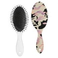 thumbnail image 2 of Camo Hair Brush, Military Camouflage Detangler Paddle Brush, Soft Bristle Cushion Hairbrush for Wet Dry Hair, Men Women Boys Girls, Tactical Army Style Gift Idea, 2 of 8