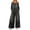 Black, variant on Women's Casual Denim Print Long Sleeve Loose Jumpsuit with Pockets Fashion Romper - Black L