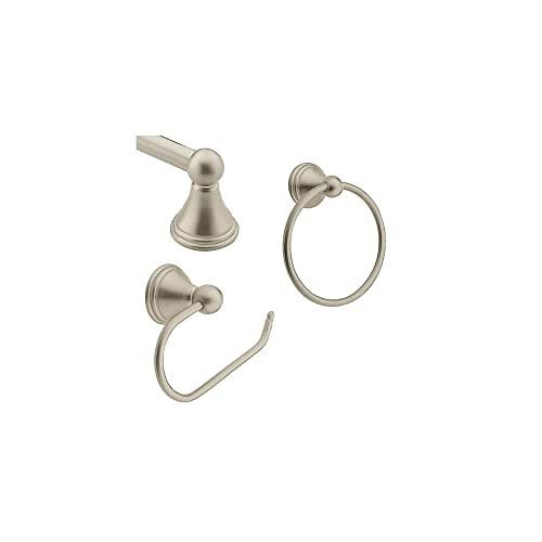 MOEN/FAUCETS DN8433BNCSI Prestonpreston 3Piece Accessory Kit Preston 3Piece Decorative Bath Hardware Set - Brushed Nickel
