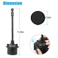 thumbnail image 5 of Luxmo Universal Cup Holder Cell Phone Car Mount with Long Adjustable Arm And Rotatable Cradle With Quick Release Button - Black, 5 of 9