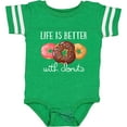 thumbnail image 3 of Inktastic Life is Better with Donuts Boys or Girls Baby Bodysuit, 3 of 5