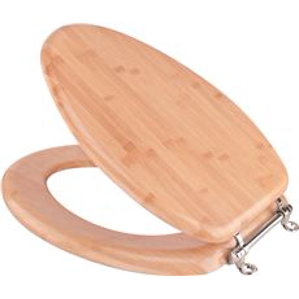 Premier Closed Toilet Seat, Bamboo Veneer, Elongated