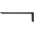 thumbnail image 4 of Ekena Millwork 2 1/2"W x 14"D x 4"H Hidden Support Steel Heavy Duty Bracket w/ Back Plate, Powder Coated Black, 4 of 10