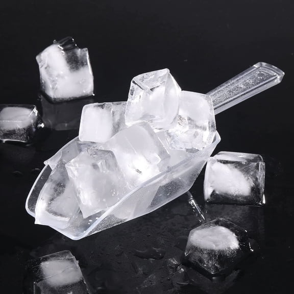 Ice Scoop for Freezer,Multi Purpose Kitchen Scoop,Clear,Ice Scoop Plastic Scoops for Candy bar,Ice Scoop for Ice Machine