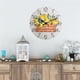 thumbnail image 5 of Reloj de pared de madera con diseño de limón amarillo, moderno y fresco, for decoración del hogar, reloj de cuarzo silencioso, regalo navideño (sin pilas)., 5 of 6