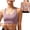 Violet, variant on SOMER Sports Bras for Women High Support Impact Padded Gym Essentials Seamless Workout Bra Adjustable Tank Top Black