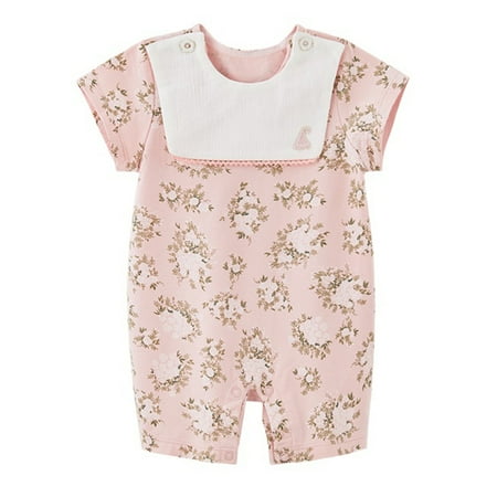 

Baby Girls Cotton Short Sleeve Romper Jumpsuits