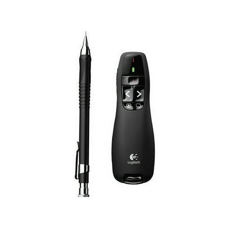 Logitech - R400 Presenter Remote Control - Black