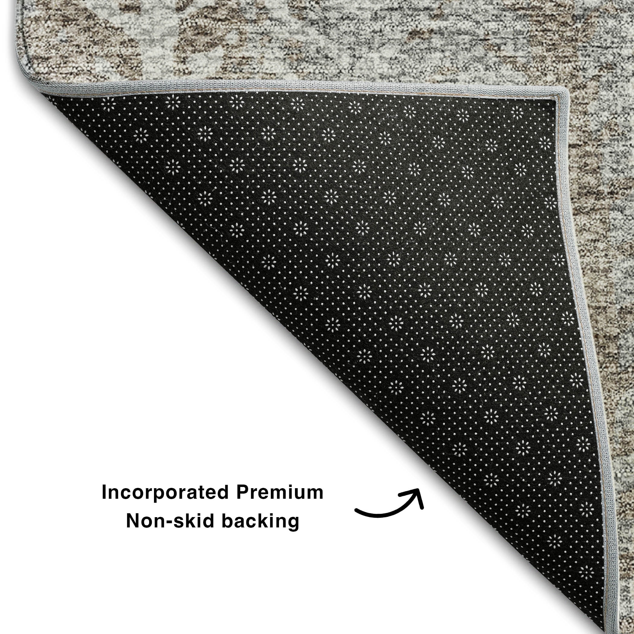 Addison Rugs Mayfield Washable Transitional Stripes Khaki Rectangle Rug, 8' x 10'