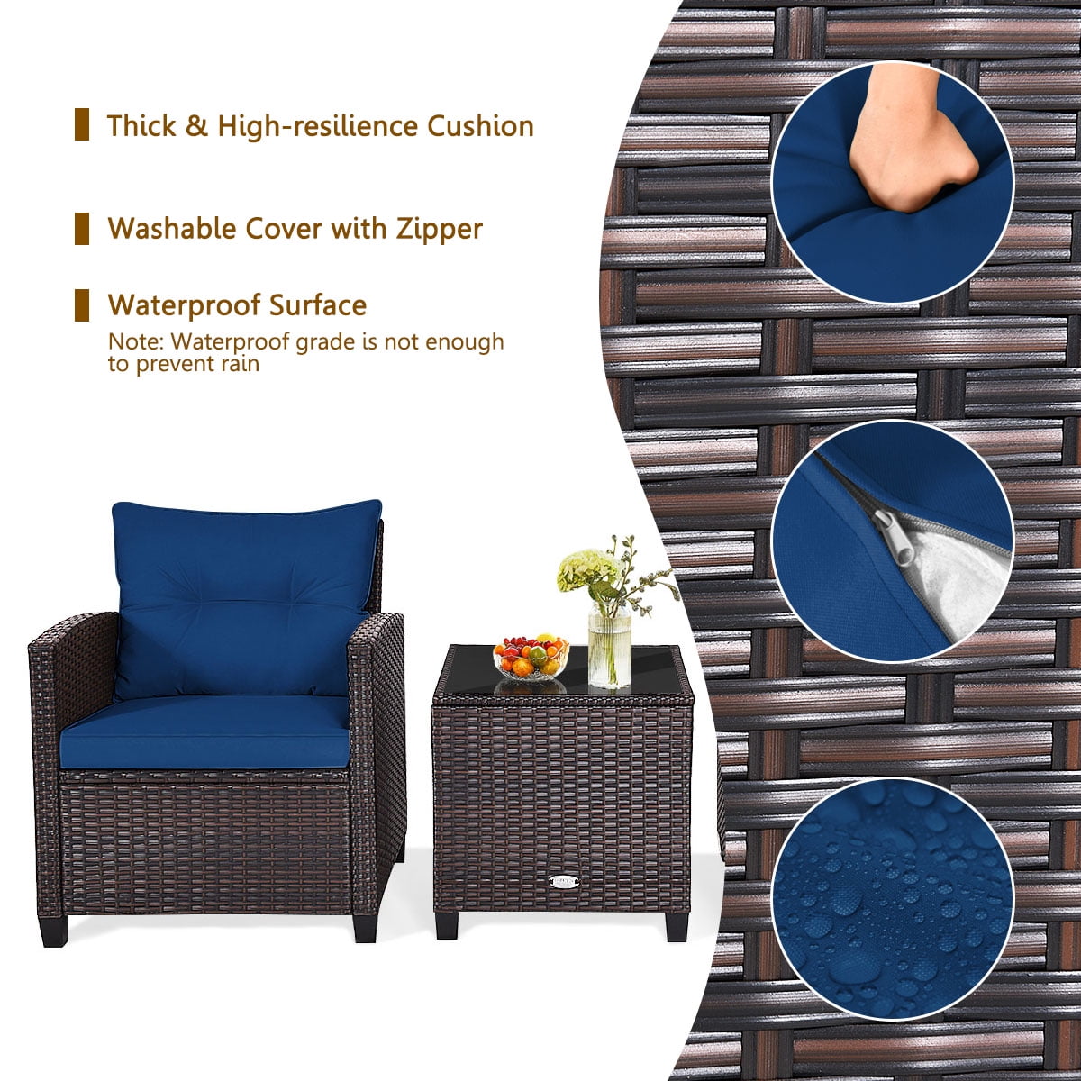 Byxbee 3 piece conversation set with cushions outlet