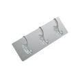 thumbnail image 3 of ZheElen 3/5 Hook Rack Strong Self Adhesive Door Wall Hangers Hooks Suction Heavy Load Rack Cup Sucker for Kitchen Bathroom Brushed three hooks 1Set, 3 of 6