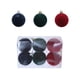 thumbnail image 4 of 6 Bolas Navideas De Terciopelo De Plstico Flocado, 2, 4 Pulgadas, Color Rojo, Adorno Para Rbol De Navidad, Ideal Para Colgar En El Hogar (paquete De 6), UKHBMC, 4 of 9