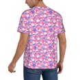 thumbnail image 2 of Rateoe Skull Blue Flower Pattern Men’s Baseball Short Sleeve Polo Shirt, Midweight Men's Shirt Golf Shirt Polo Shirts Quick Dry Short-XX-Large, 2 of 7