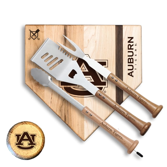 Baseball BBQ  Auburn Tigers 12" Silver Slugger Combo Set