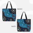 thumbnail image 2 of Disketp Bohemian Turtle Bolsa Tote de Lona para Mujer, Bolso de Hombro y Cruzado con Cierre de Cremallera, 2 of 7